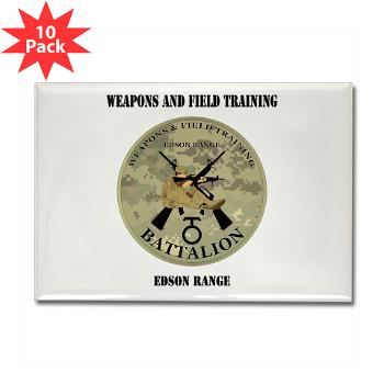 WFTB - M01 - 01 - Weapons & Field Training Battalion with Text - Rectangle Magnet (10 pack) - Click Image to Close